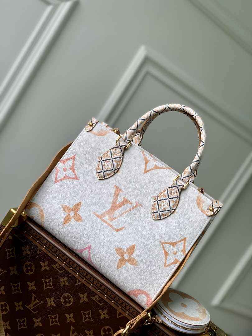 Louis Vuitton M22976 OnTheGo PM Tote Bag Beige - Default Title - View 1