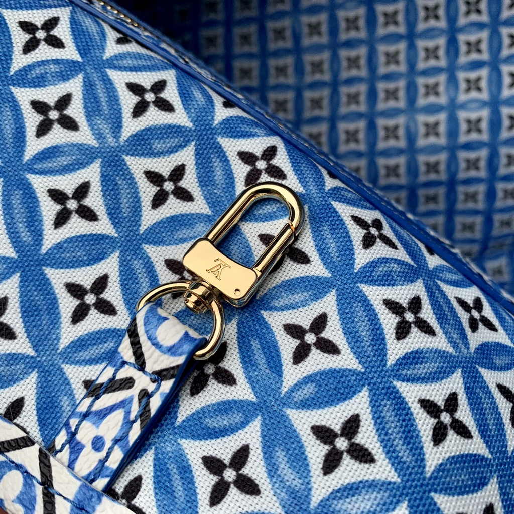 Louis Vuitton M22979 Neverfull MM Tote Bag Blue
