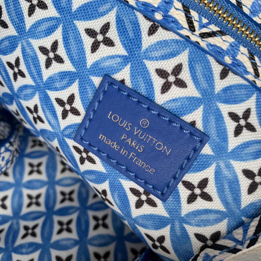 Louis Vuitton M22979 Neverfull MM Tote Bag Blue