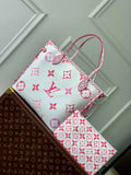Louis Vuitton M22980 Neverfull MM Tote Bag Pink