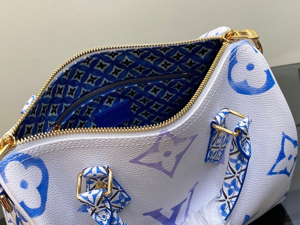 Louis Vuitton M22987 Speedy Bandoulière 25 Bag Monogram canvas Blue