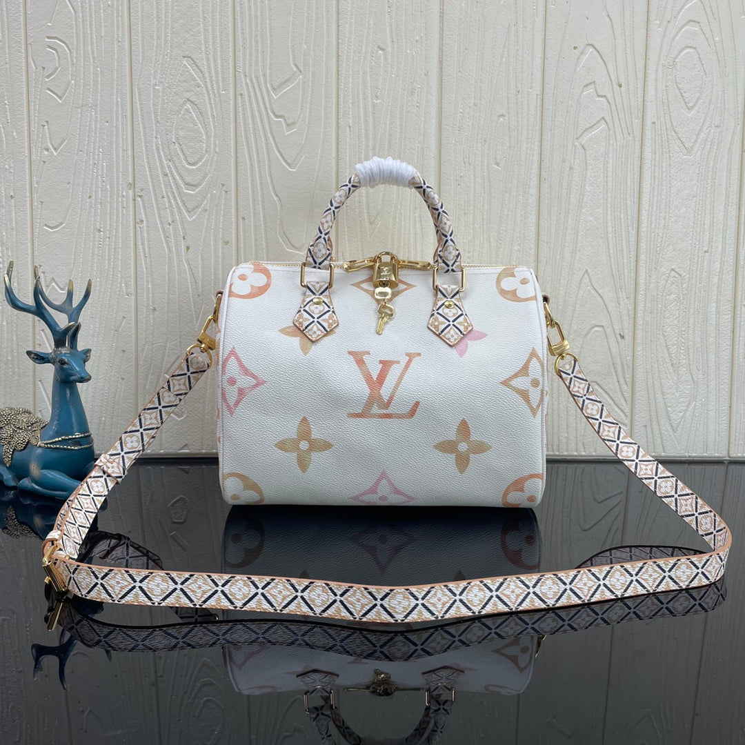 Louis Vuitton M22987 Speedy Bandoulière 25 Bag Monogram canvas Beige