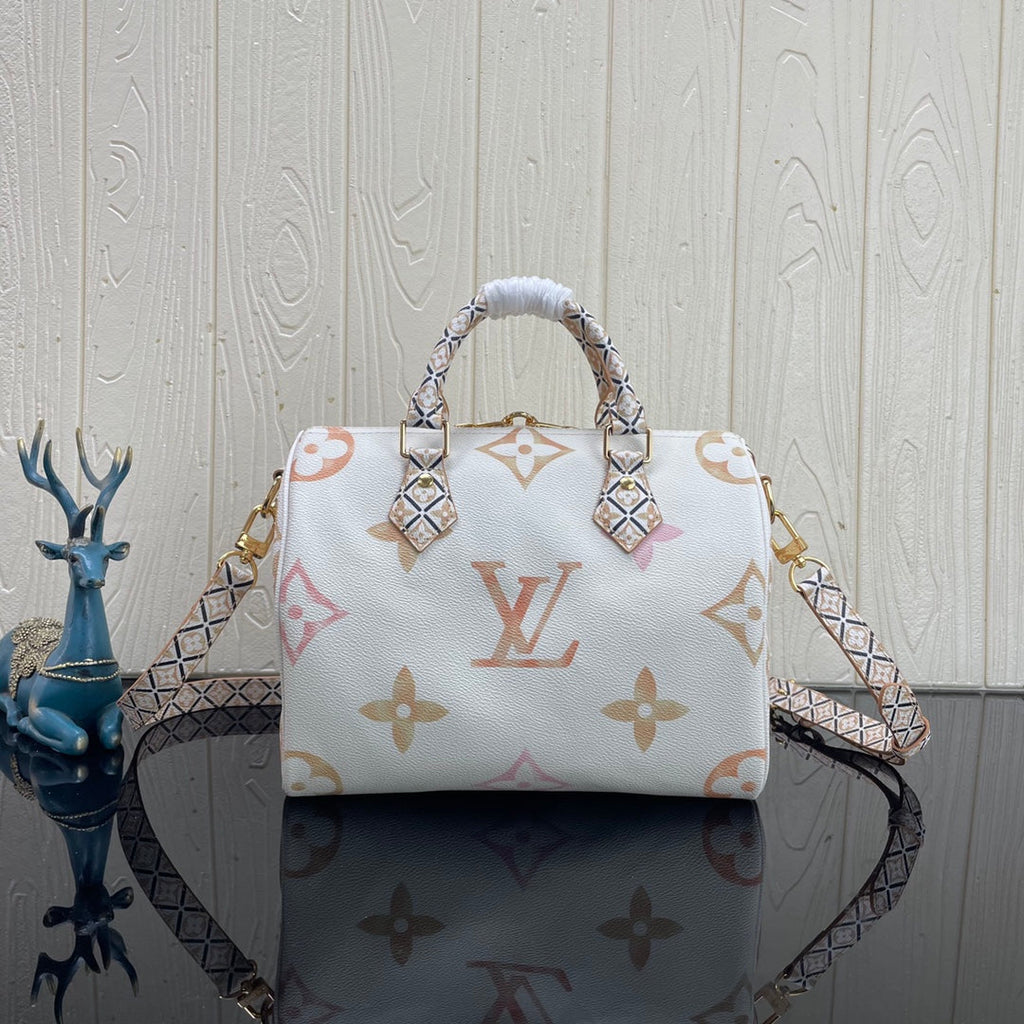 Louis Vuitton M22987 Speedy Bandoulière 25 Bag Monogram canvas Beige