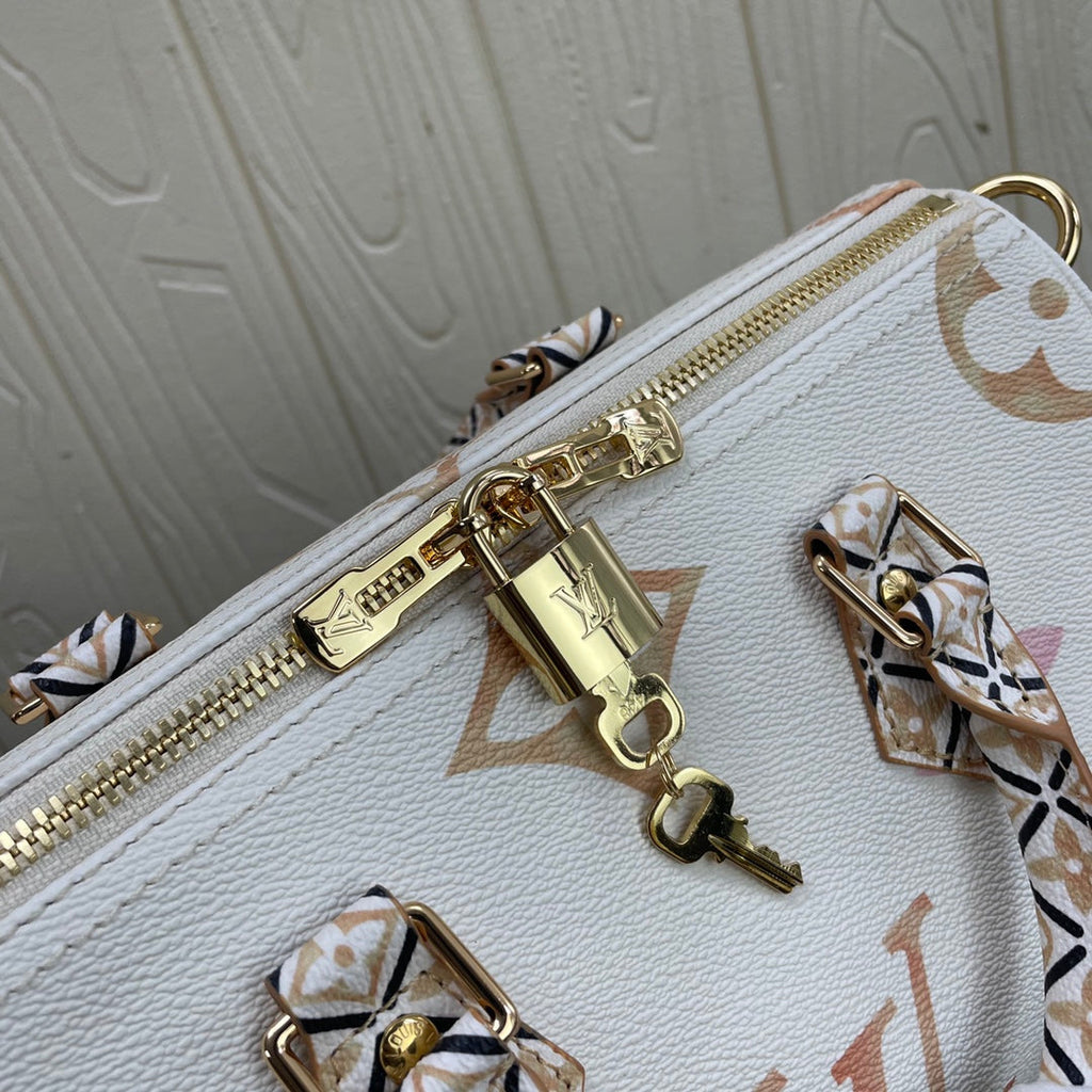 Louis Vuitton M22987 Speedy Bandoulière 25 Bag Monogram canvas Beige