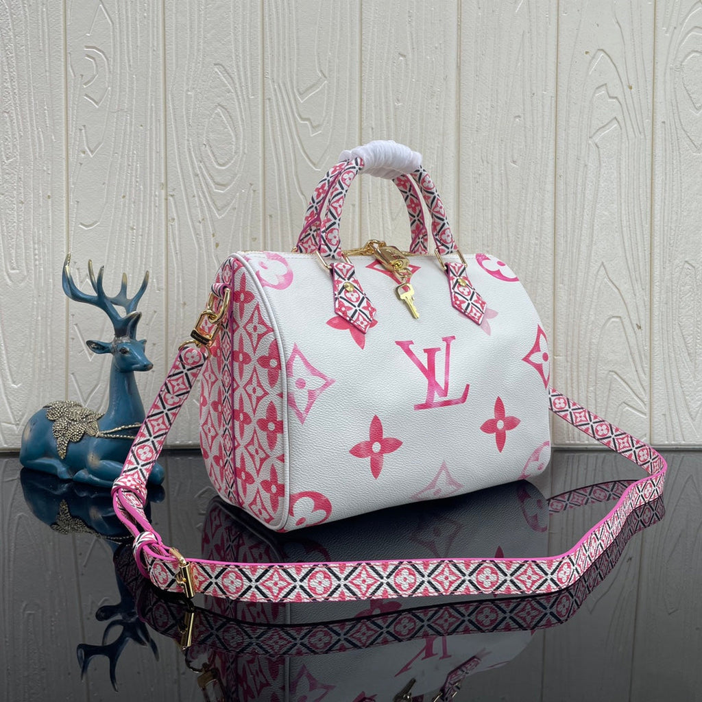 Louis Vuitton M23073 Speedy Bandoulière 25 Bag Monogram canvas Pink