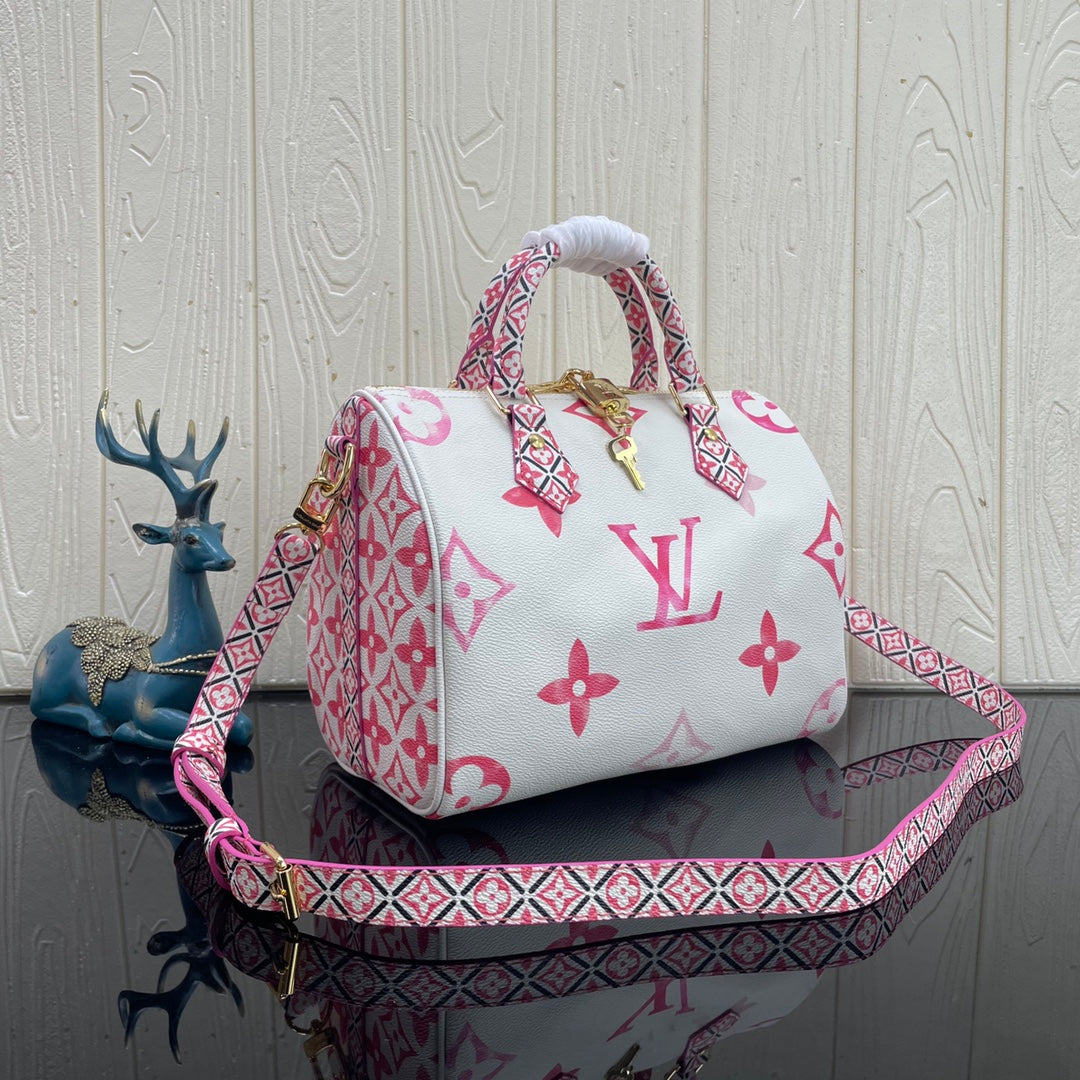 Louis Vuitton M23073 Speedy Bandoulière 25 Bag Monogram canvas Pink