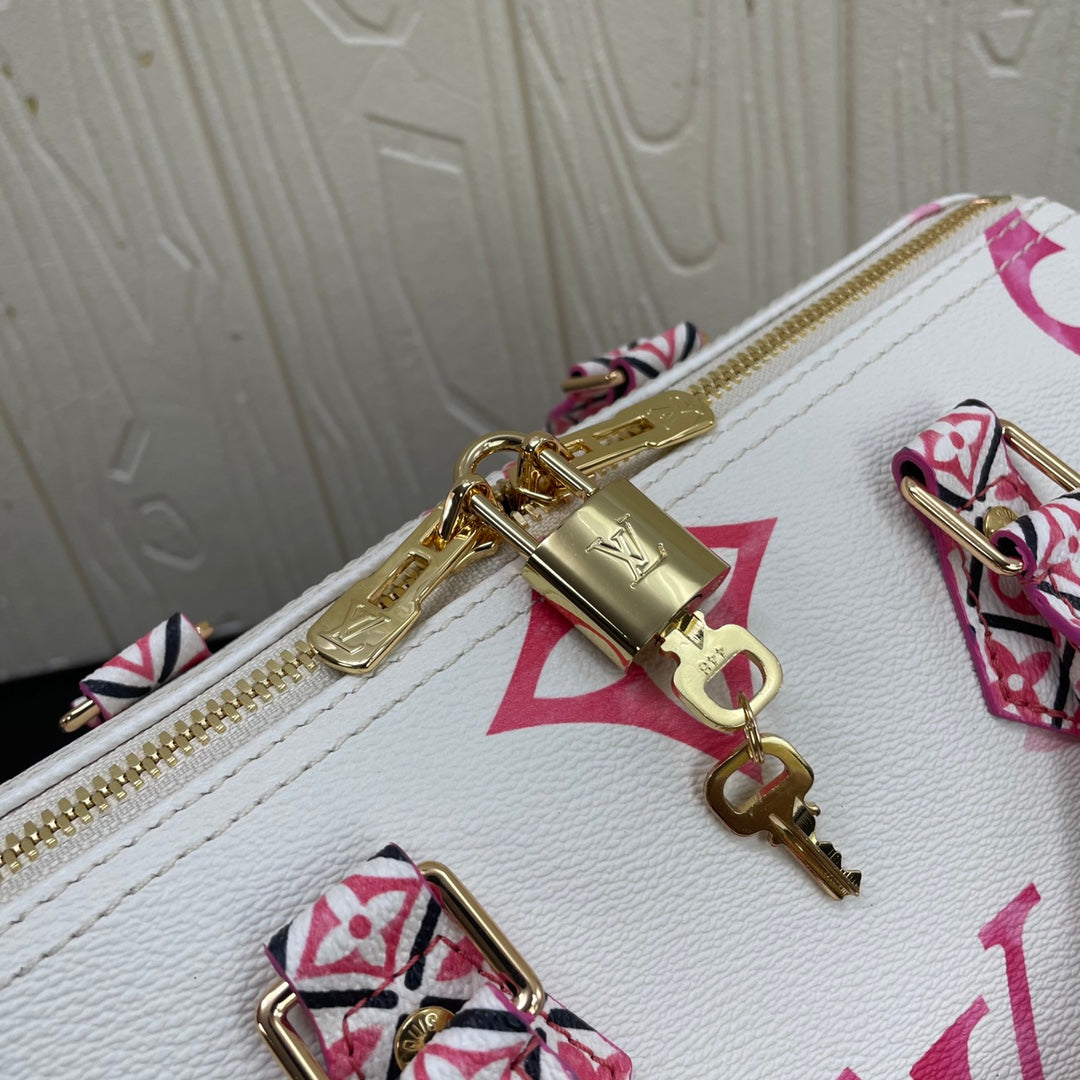 Louis Vuitton M23073 Speedy Bandoulière 25 Bag Monogram canvas Pink