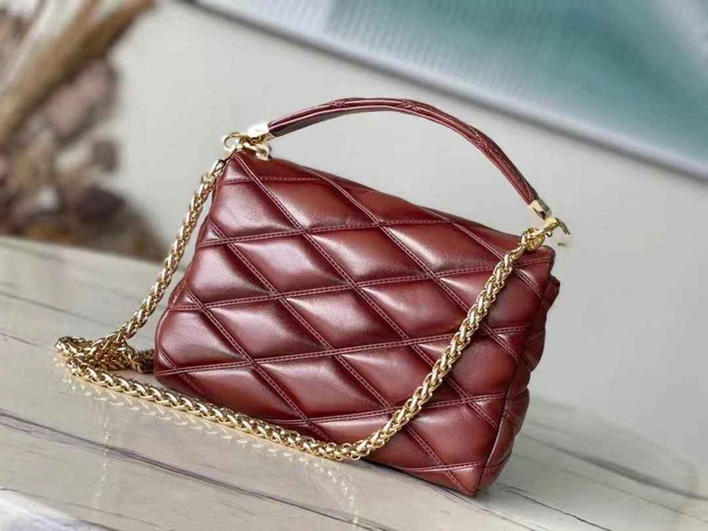Louis Vuitton M23601 GO-14 MM Malletage Shoulder Bag Tan Lambskin