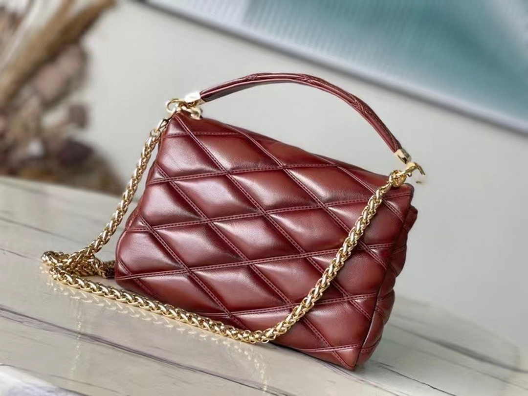 Louis Vuitton M23601 GO-14 MM Malletage Shoulder Bag Tan Lambskin