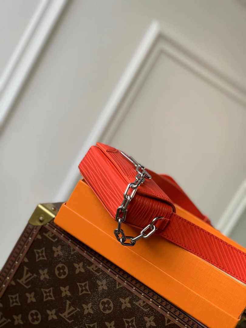 Louis Vuitton M23837 Micro Steamer Bag Epi XL Leather Red