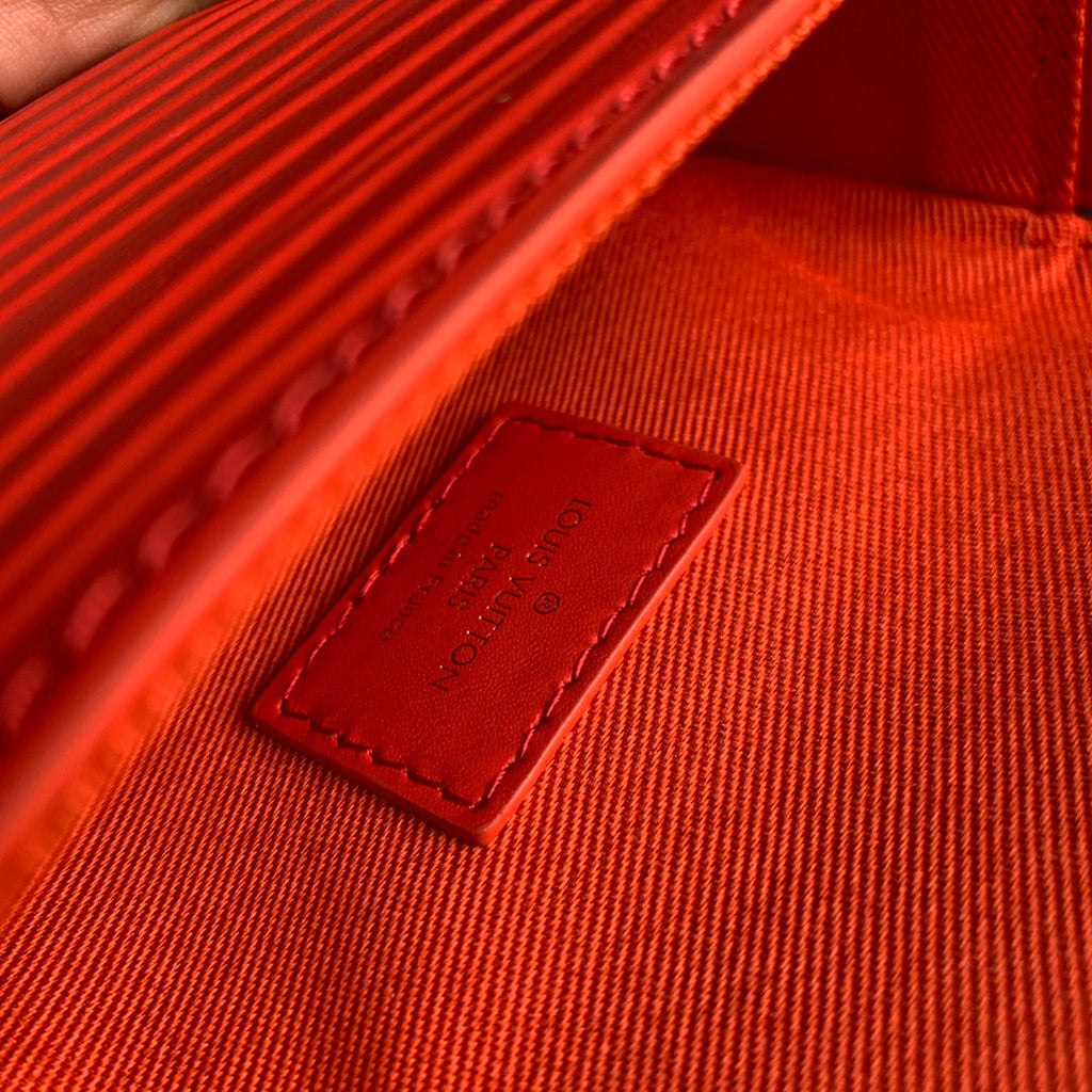 Louis Vuitton M23837 Micro Steamer Bag Epi XL Leather Red