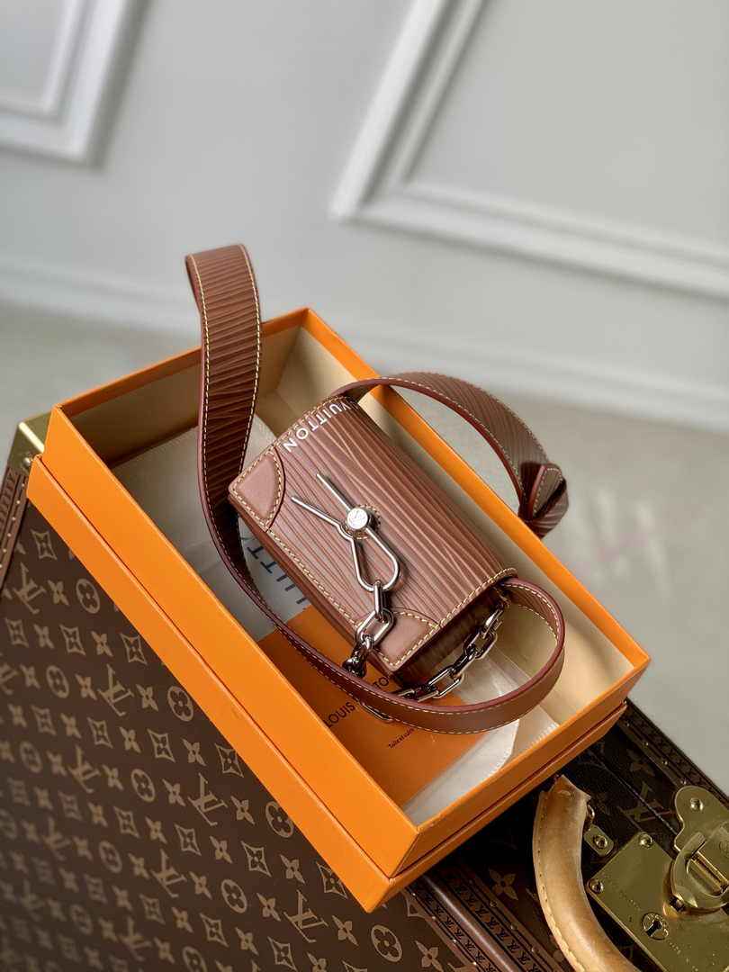 Louis Vuitton M23837 Micro Steamer Bag Epi XL Leather Brown
