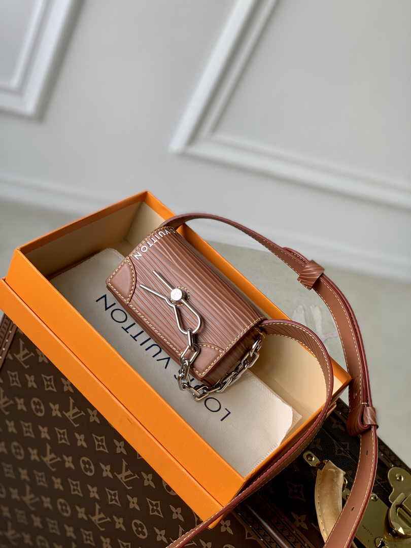 Louis Vuitton M23837 Micro Steamer Bag Epi XL Leather Brown