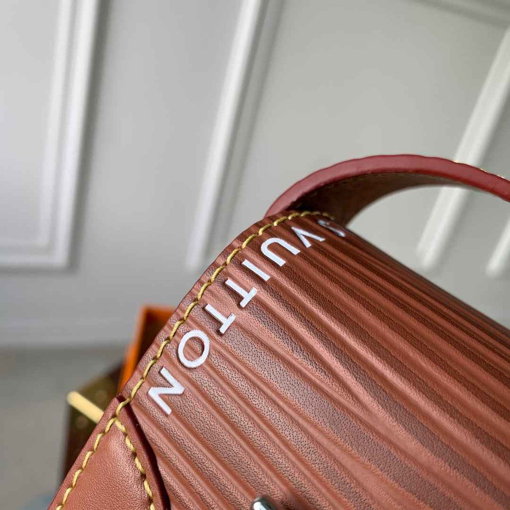 Louis Vuitton M23837 Micro Steamer Bag Epi XL Leather Brown