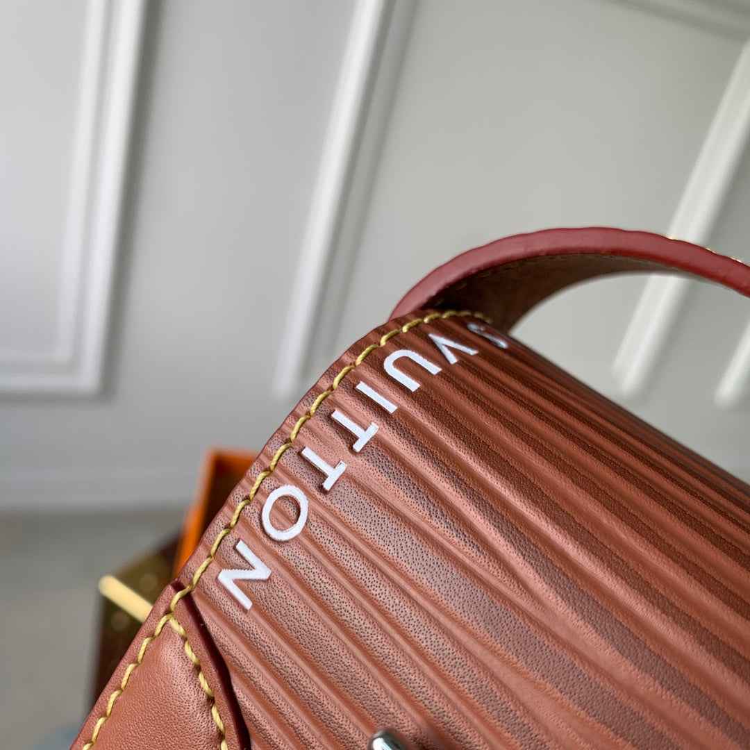 Louis Vuitton M23837 Micro Steamer Bag Epi XL Leather Brown