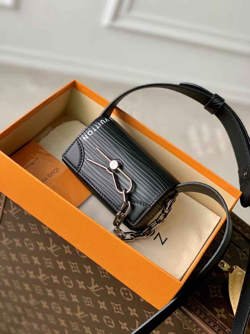 Louis Vuitton M23837 Micro Steamer Bag Epi XL Leather Black