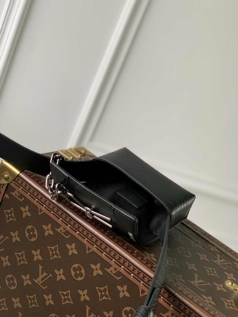 Louis Vuitton M23837 Micro Steamer Bag Epi XL Leather Black