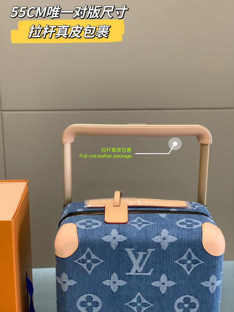 Louis Vuitton M24314 HORIZON 55 Bleu Denim Monogram Canvas