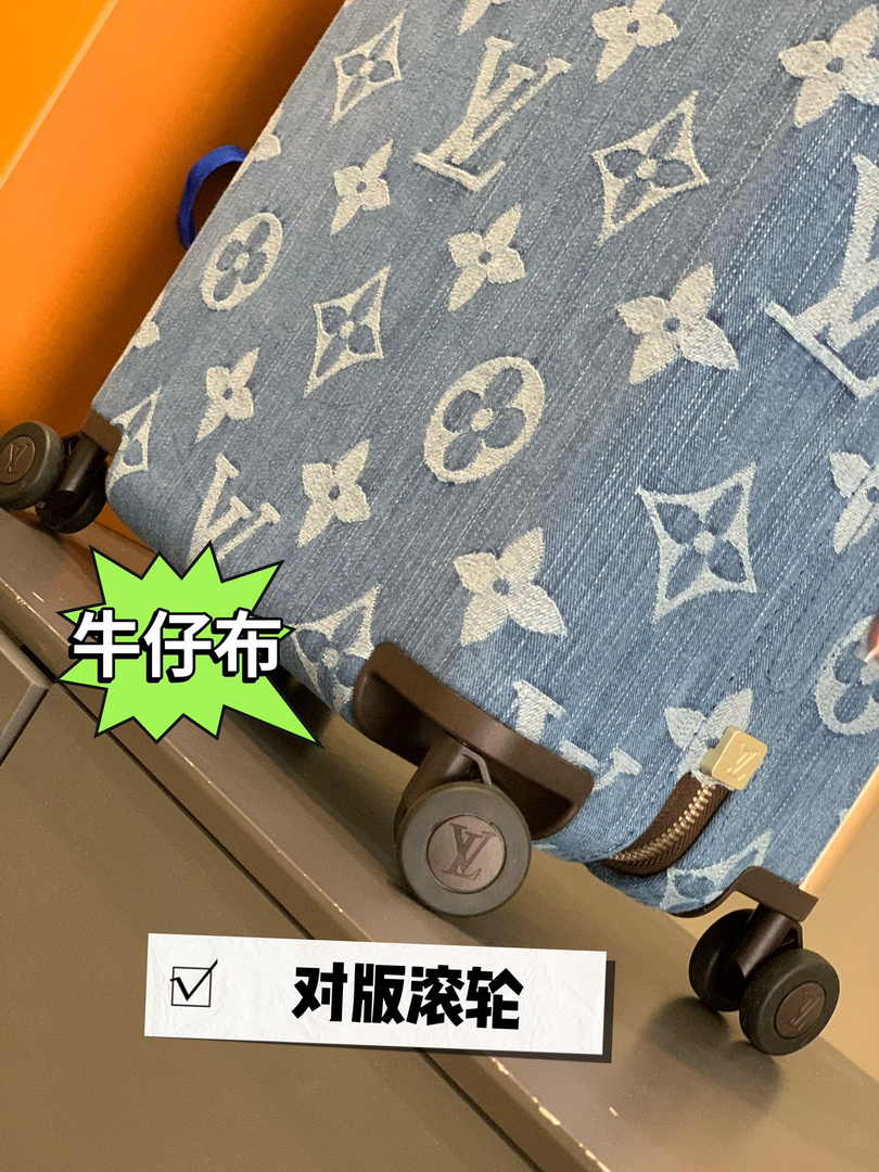 Louis Vuitton M24314 HORIZON 55 Bleu Denim Monogram Canvas