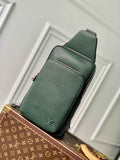 Louis Vuitton M30860 Avenue Slingbag Bag Taïga Leather Green