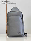 Louis Vuitton M30863 Avenue Slingbag Bag gray Taiga cowhide leather