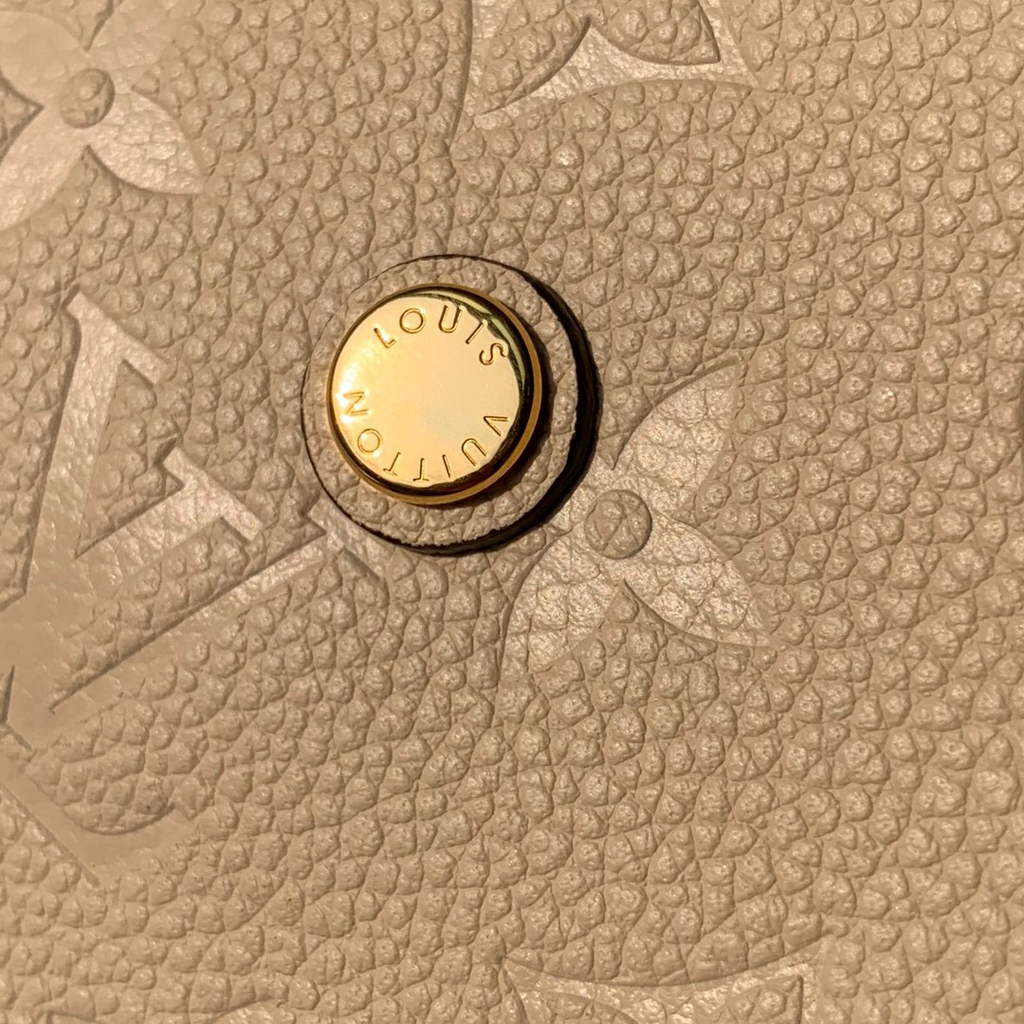 Louis Vuitton M41048 Montaigne MM Monogram Empreinte Leather Beige - Default Title - View 4