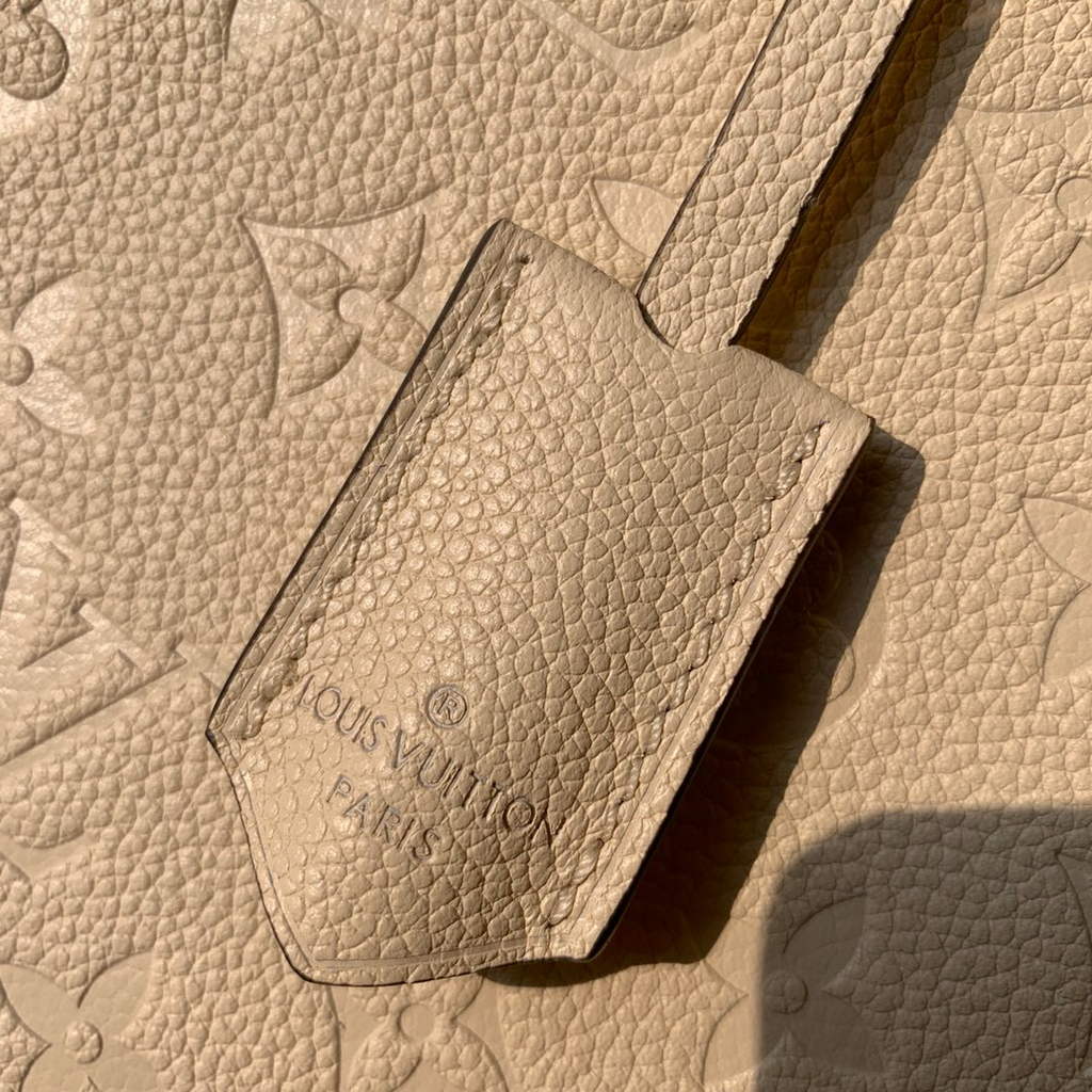 Louis Vuitton M41048 Montaigne MM Monogram Empreinte Leather Beige - Default Title - View 5