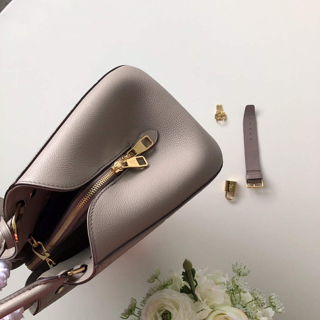 Louis Vuitton M41048 Montaigne MM Monogram Empreinte Leather khaki - Default Title - View 2