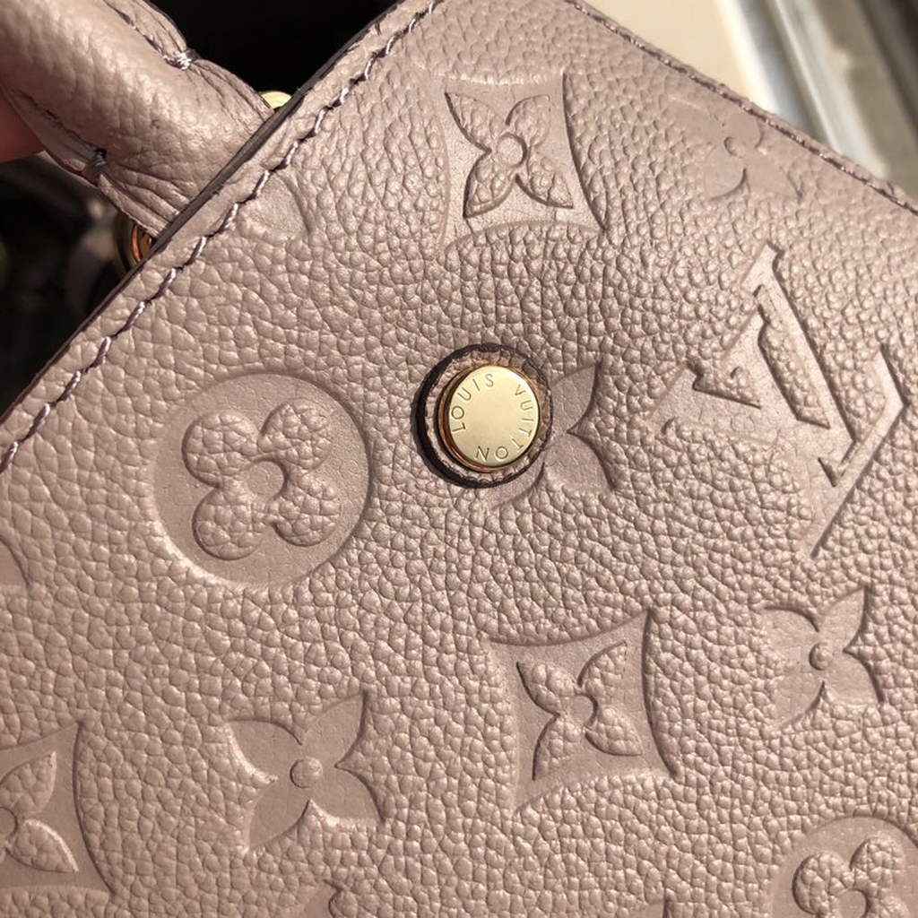 Louis Vuitton M41048 Montaigne MM Monogram Empreinte Leather khaki