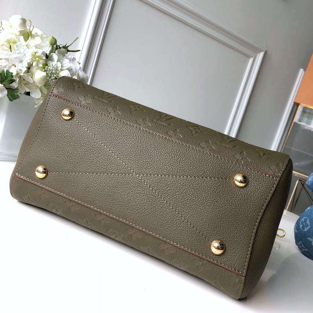 Louis Vuitton M41048 Montaigne MM Monogram Empreinte Leather Green - Default Title - View 6