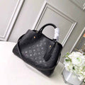 Louis Vuitton M41048 Montaigne MM Monogram Empreinte Leather Black