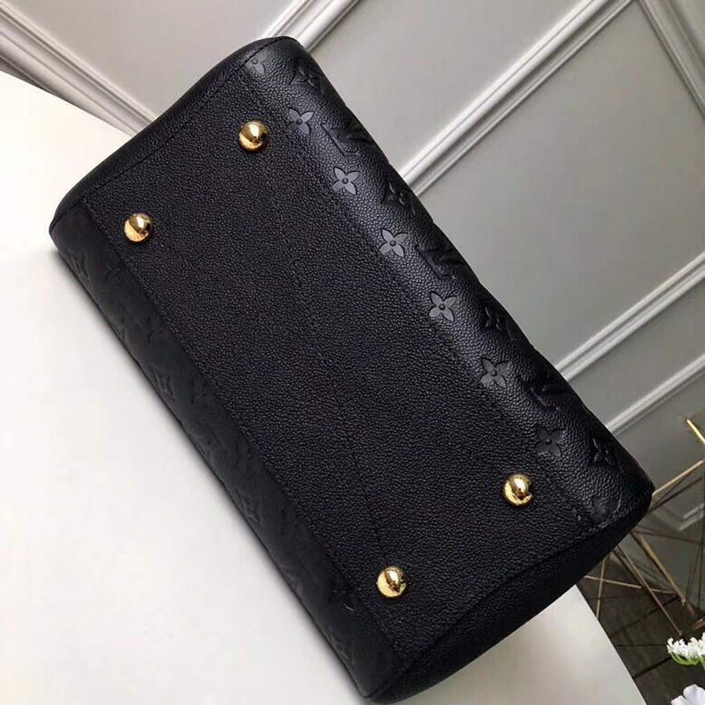 Louis Vuitton M41048 Montaigne MM Monogram Empreinte Leather Black - Default Title - View 4