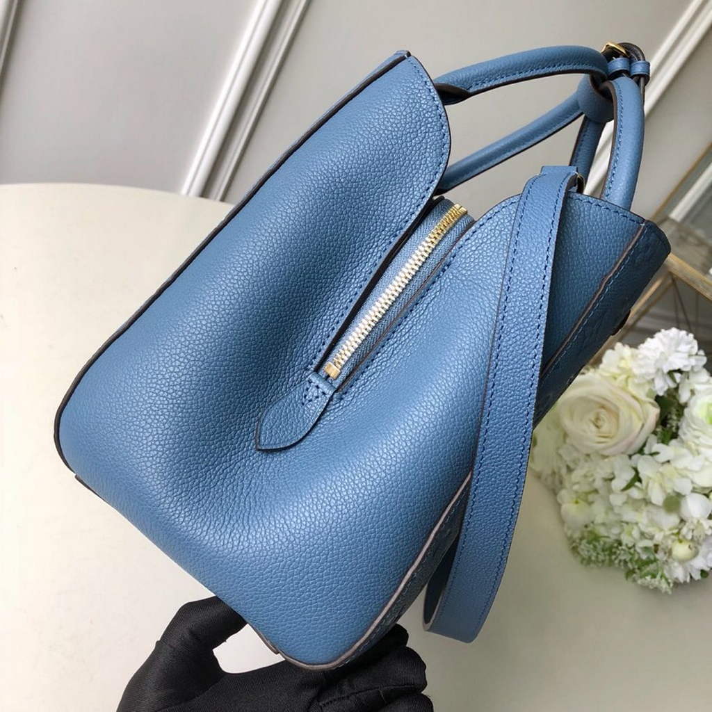 Louis Vuitton M41048 Montaigne MM Monogram Empreinte Leather Blue - Default Title - View 4