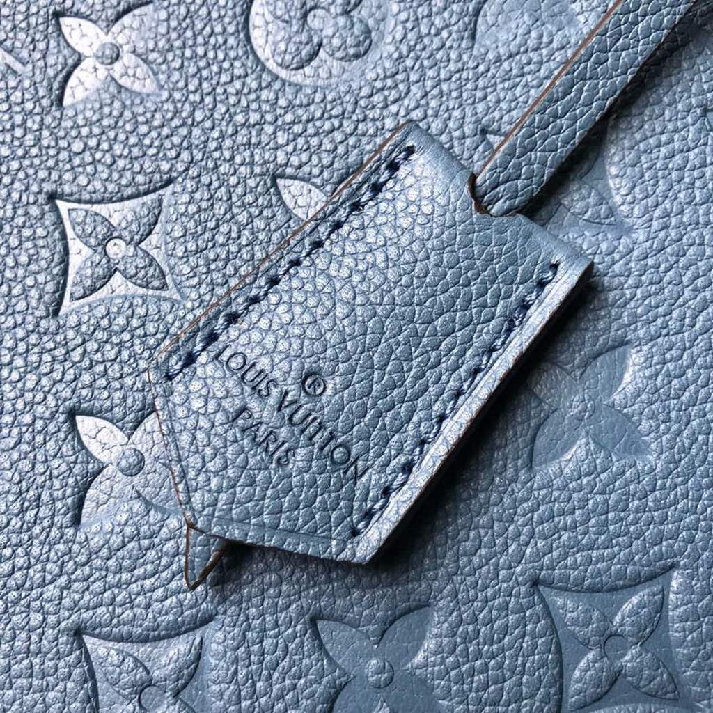 Louis Vuitton M41048 Montaigne MM Monogram Empreinte Leather Blue - Default Title - View 5