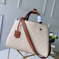 Louis Vuitton M41048 Montaigne MM Monogram Empreinte Leather White