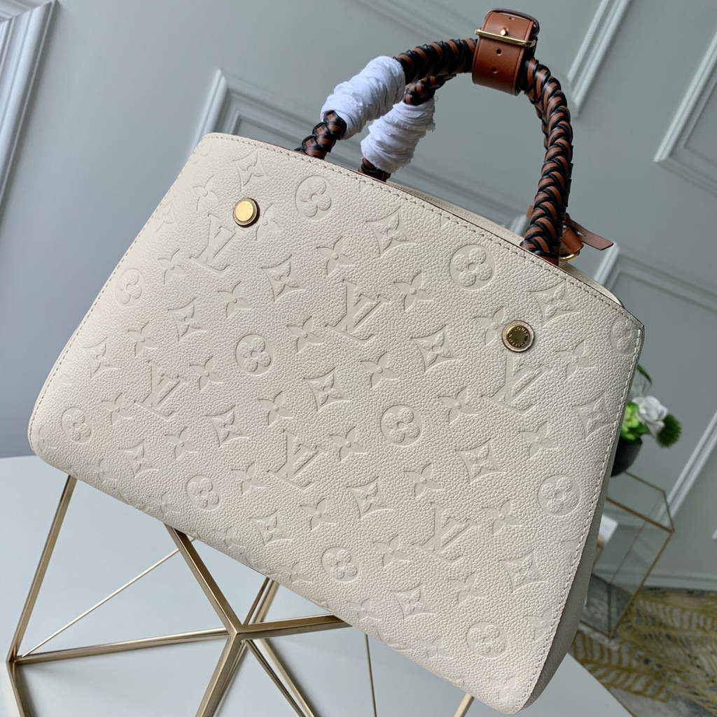 Louis Vuitton M41048 Montaigne MM Monogram Empreinte Leather White - Default Title - View 2