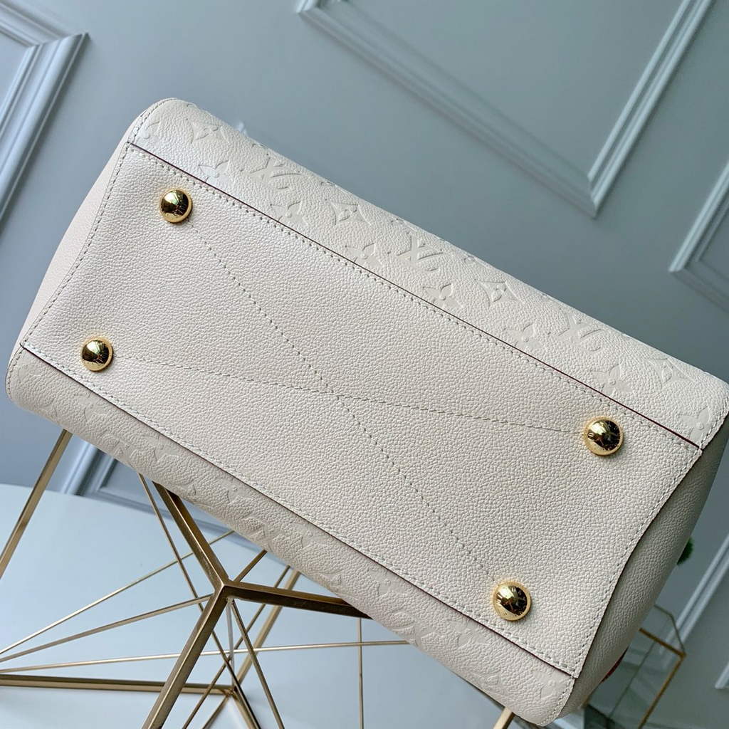 Louis Vuitton M41048 Montaigne MM Monogram Empreinte Leather White - Default Title - View 4