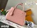 Louis Vuitton M41048 Montaigne MM Monogram Leather Pink
