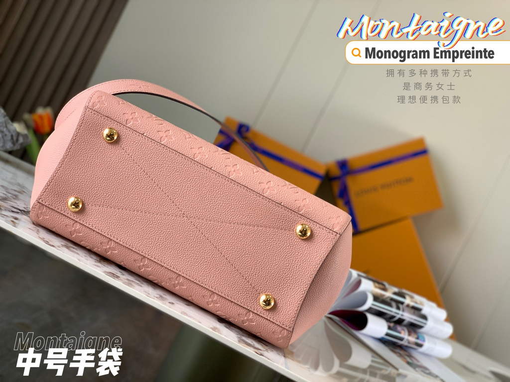 Louis Vuitton M41048 Montaigne MM Monogram Leather Pink - Default Title - View 5