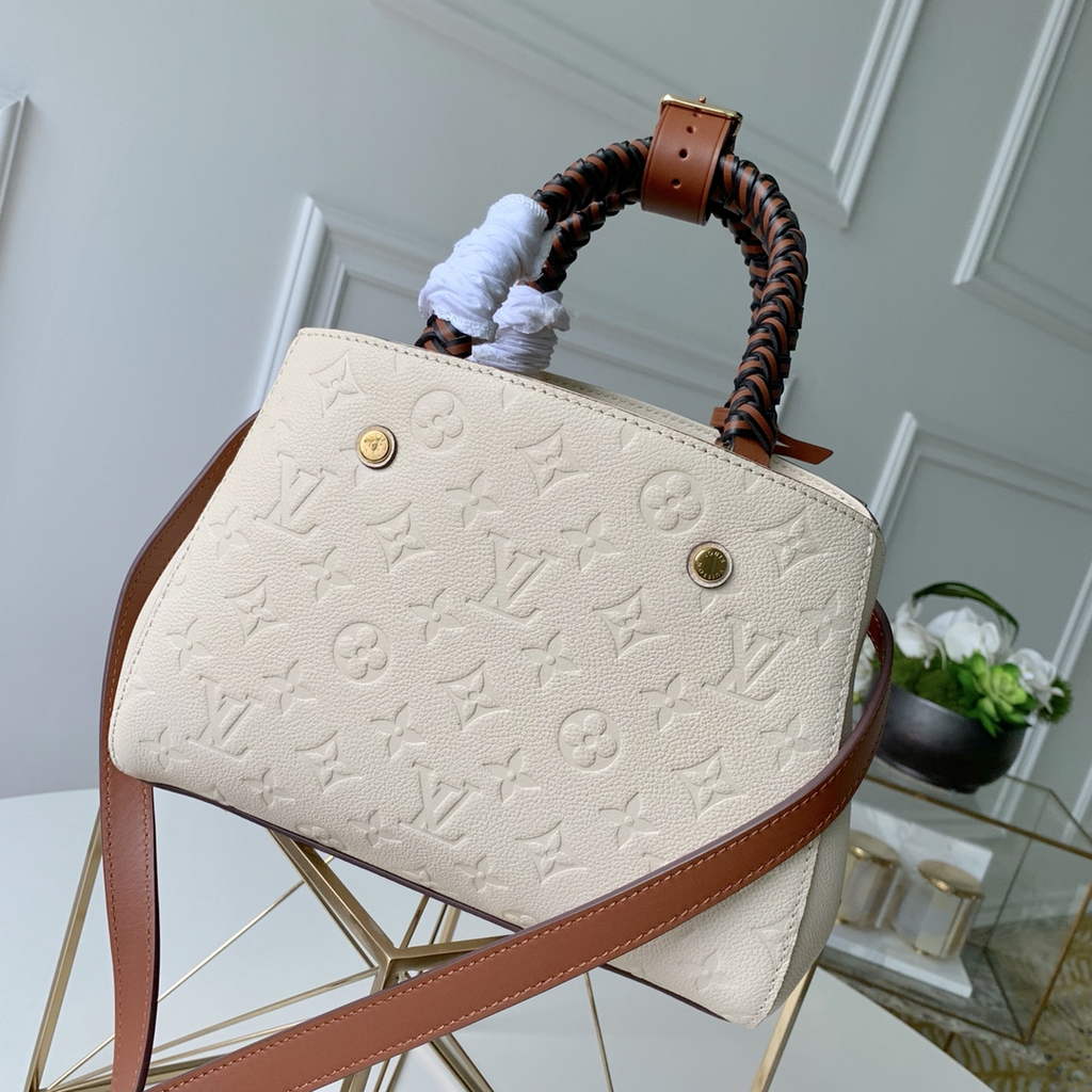 Louis Vuitton M41053 Montaigne BB Monogram Empreinte Leather White - Default Title - View 2