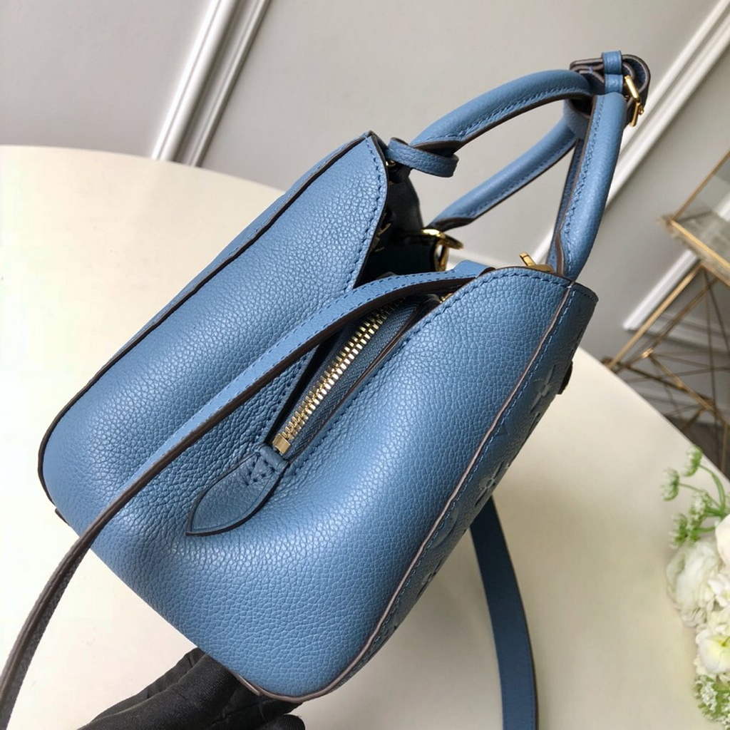 Louis Vuitton M41053 Montaigne BB Monogram Empreinte Leather Blue - Default Title - View 3