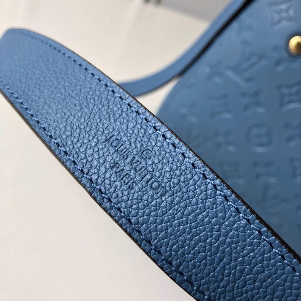 Louis Vuitton M41053 Montaigne BB Monogram Empreinte Leather Blue - Default Title - View 4