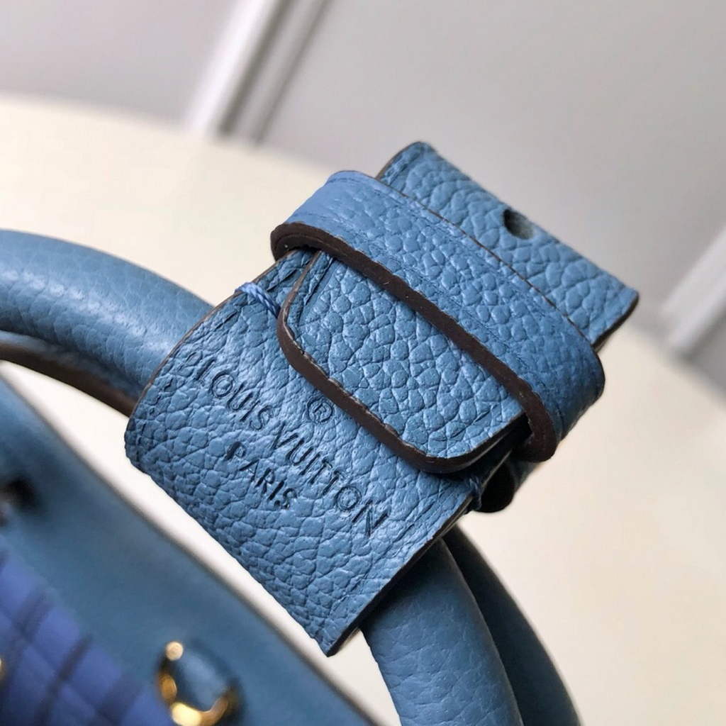 Louis Vuitton M41053 Montaigne BB Monogram Empreinte Leather Blue - Default Title - View 5