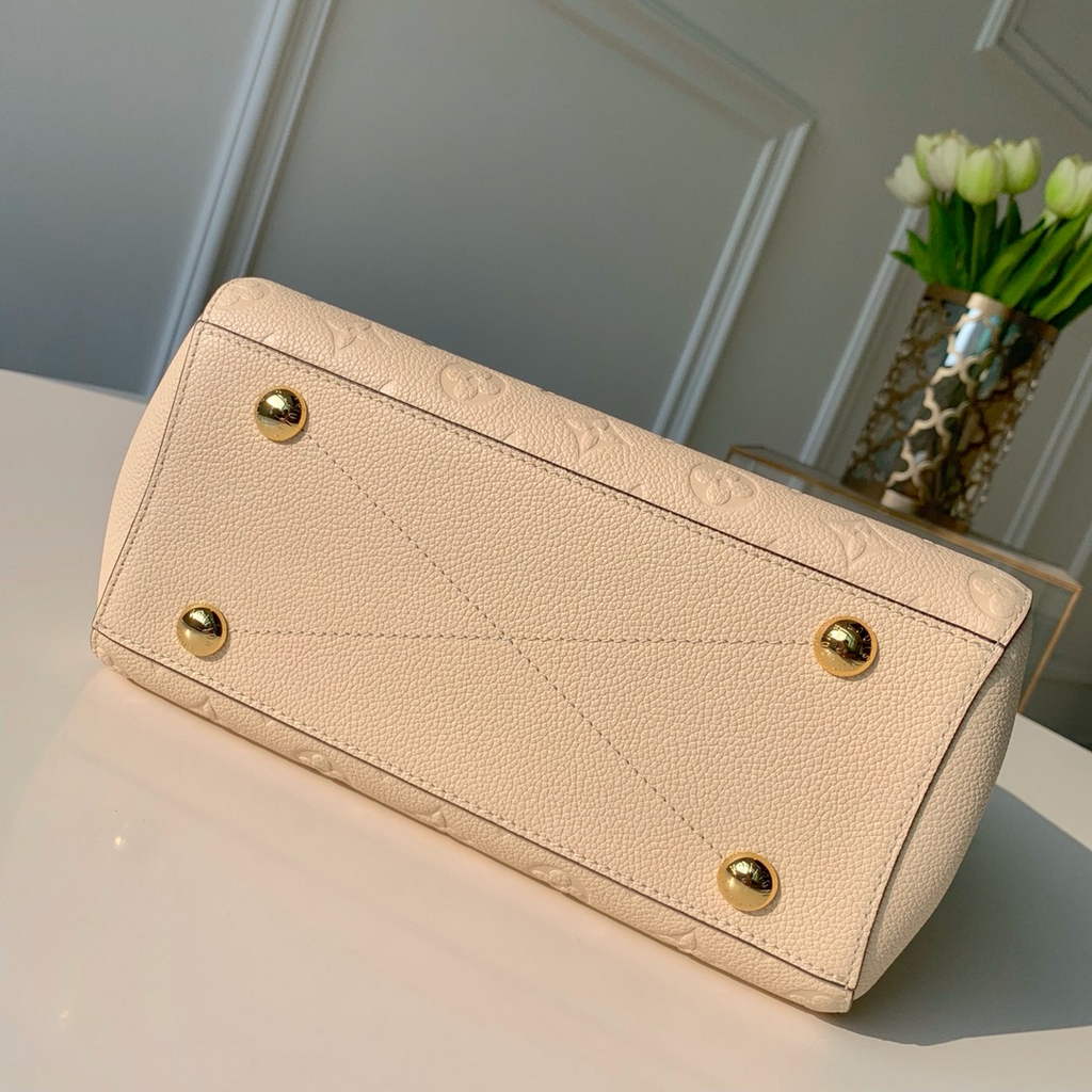 Louis Vuitton M41053 Montaigne BB Monogram Empreinte Leather Beige - Default Title - View 3