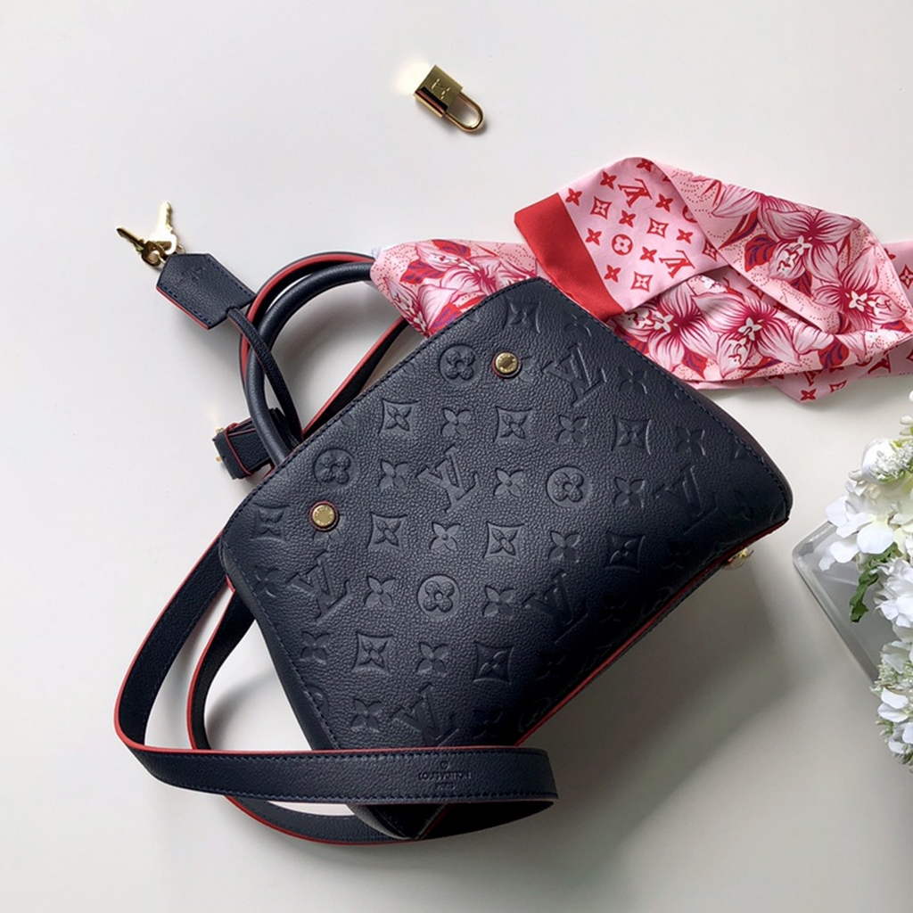 Louis Vuitton M42747 Montaigne BB Monogram Empreinte Leather navy blue - Default Title - View 2