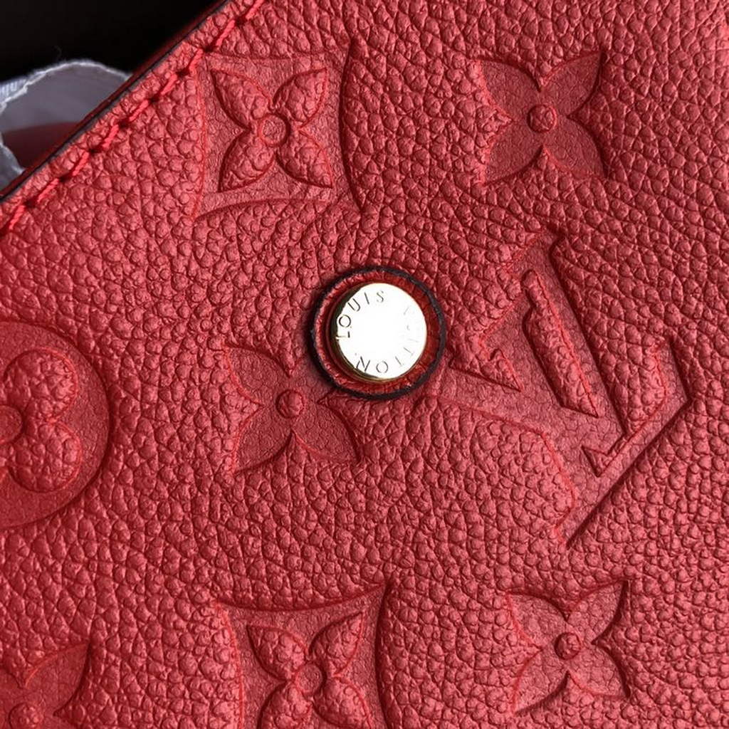 Louis Vuitton M41053 Montaigne BB Monogram Empreinte Leather Red - Default Title - View 5