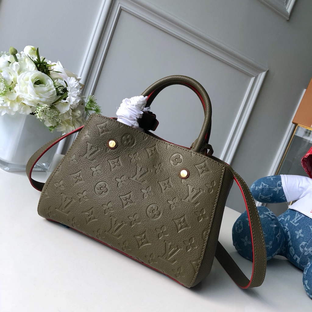 Louis Vuitton M41053 Montaigne BB Monogram Empreinte Leather Green - Default Title - View 2