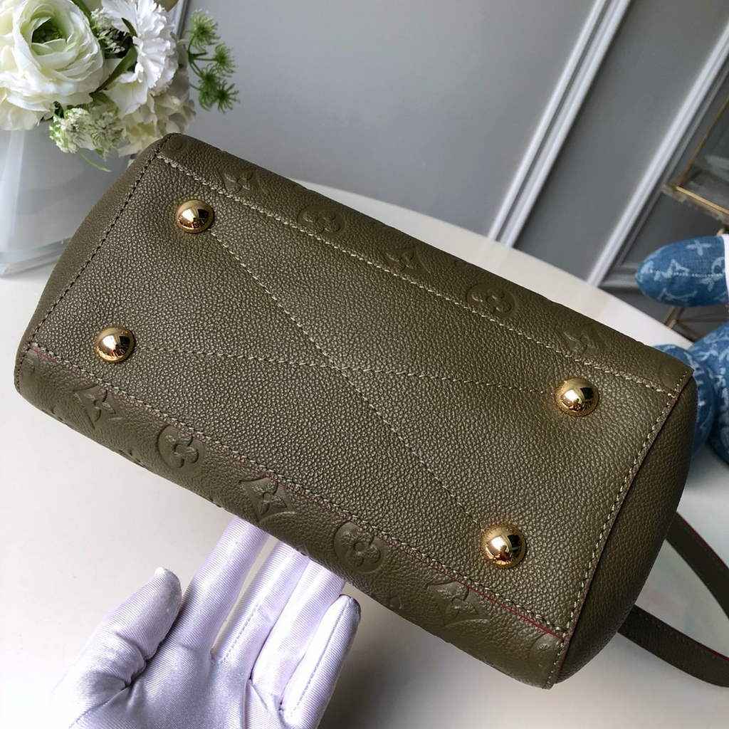 Louis Vuitton M41053 Montaigne BB Monogram Empreinte Leather Green
