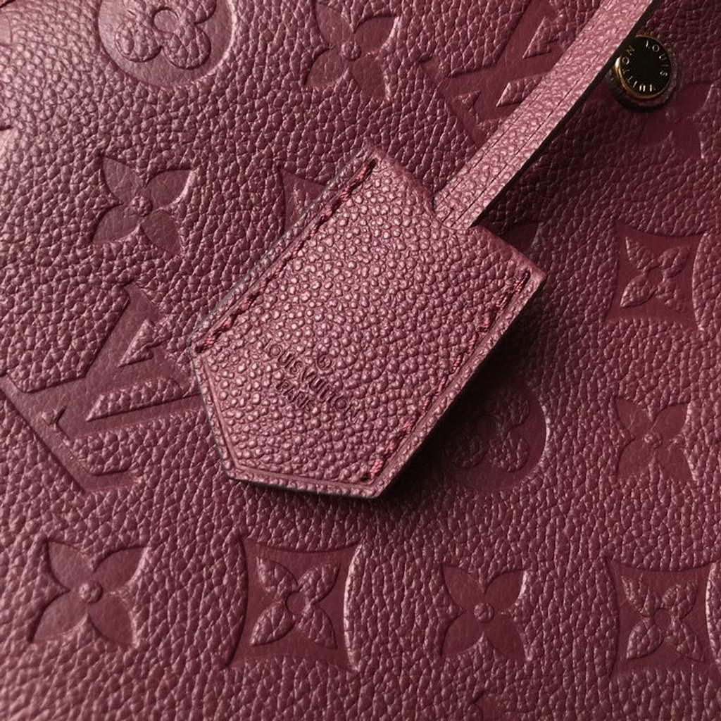 Louis Vuitton M41053 Montaigne BB Monogram Empreinte Leather Wine Red - Default Title - View 5
