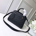 Louis Vuitton M41053 Montaigne BB Monogram Empreinte Leather Black